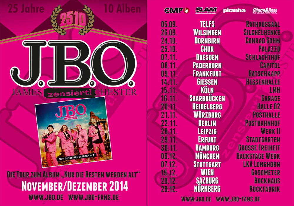 Flyer J.B.O. 25/10-Tour