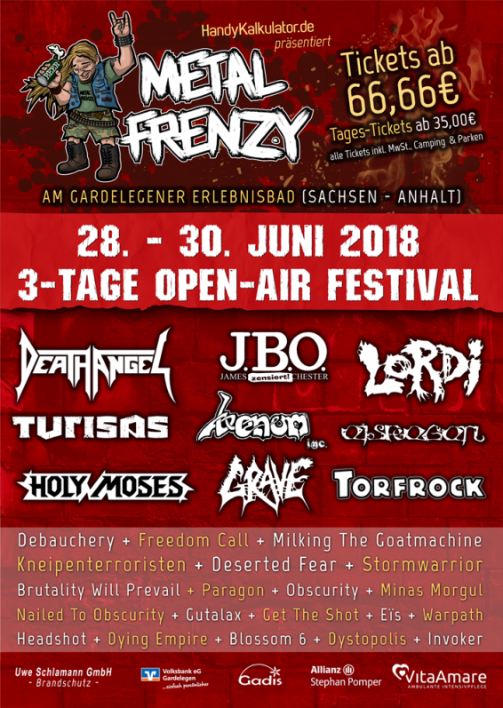 Flyer Metal Frenzy 2018