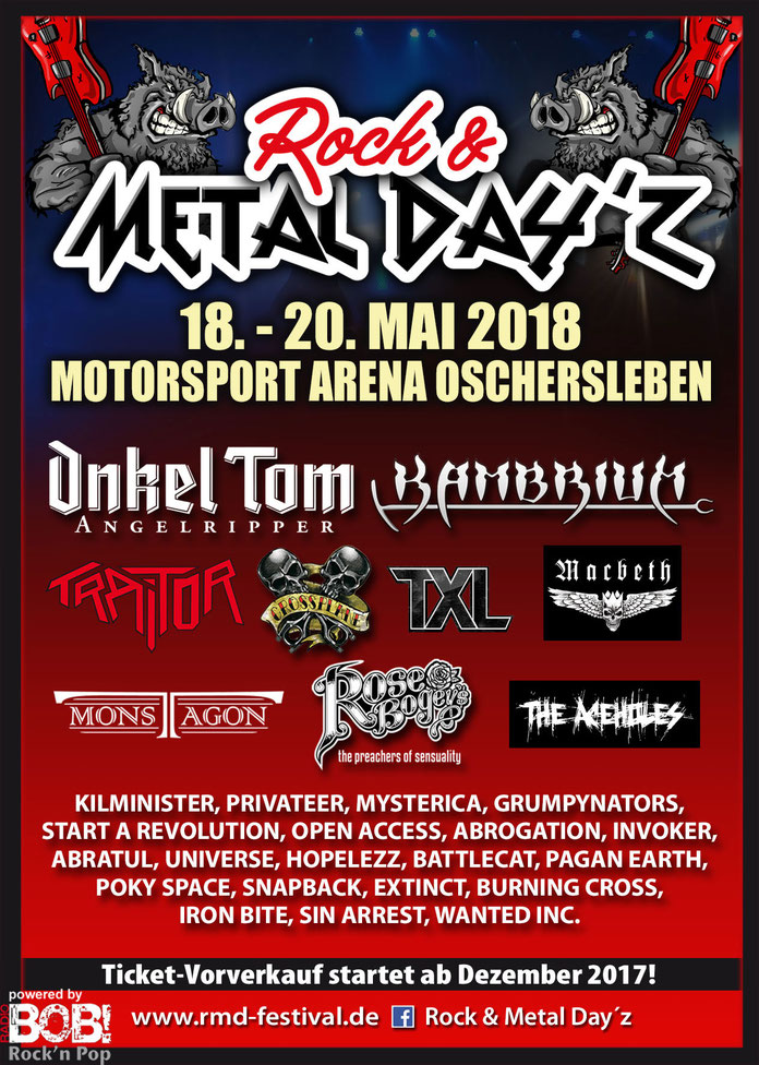 Flyer Rock & Metal Day'z 2018