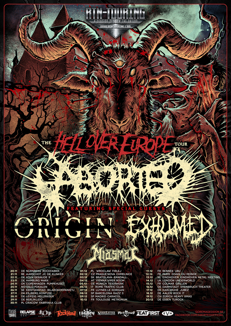 Aborted - Hell Over Europe Tour 2014