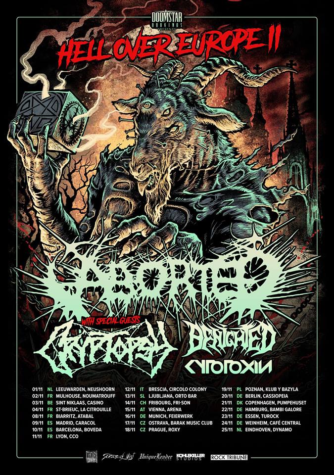 Aborted - Hell Over Europe Tourflyer