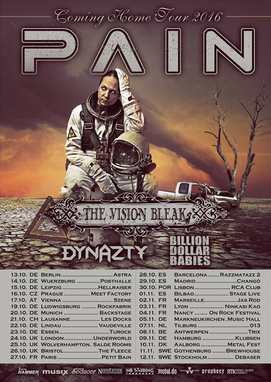 Pain & The Vision Bleak - Coming Home Tour