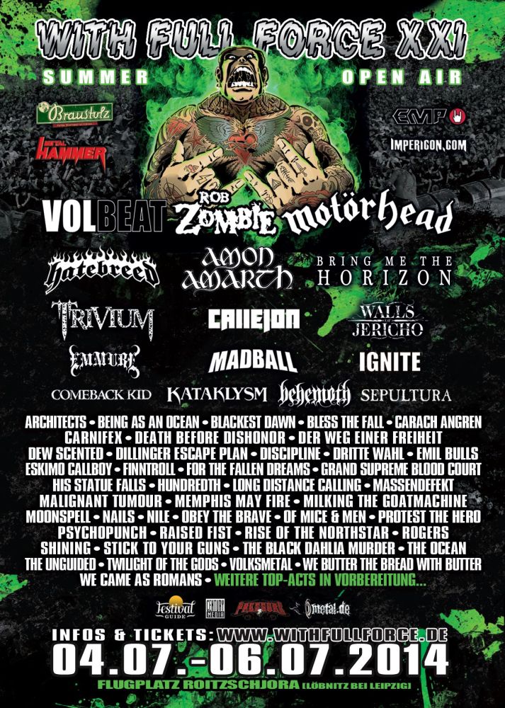Flyer With Full Force 2014